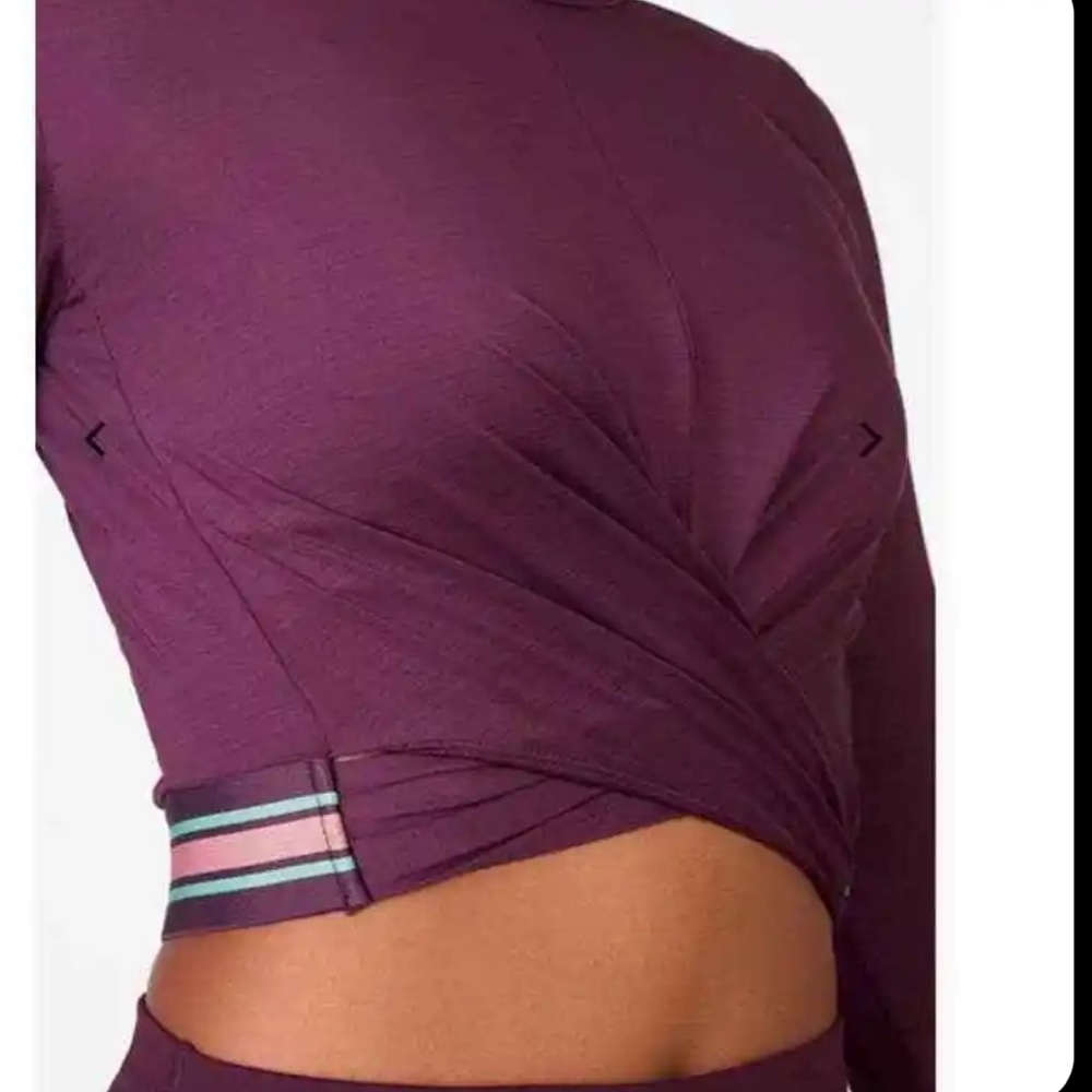 Fabletics Eco-Conscious Front Twist Long Sleeve Crop Top. Size Small. EU… - Picture 3 of 12